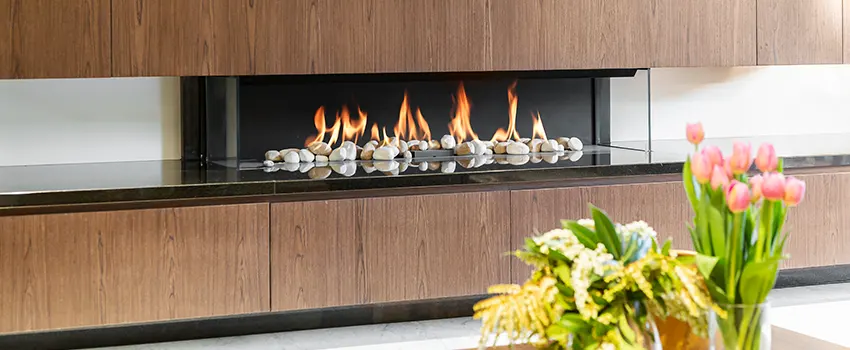 Double-height Fireplace Design Refurbishment in Deerfield, Illinois