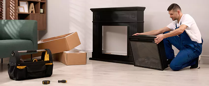 Old Rusted Metal Fireplace Repair And Replacement in Deerfield, IL